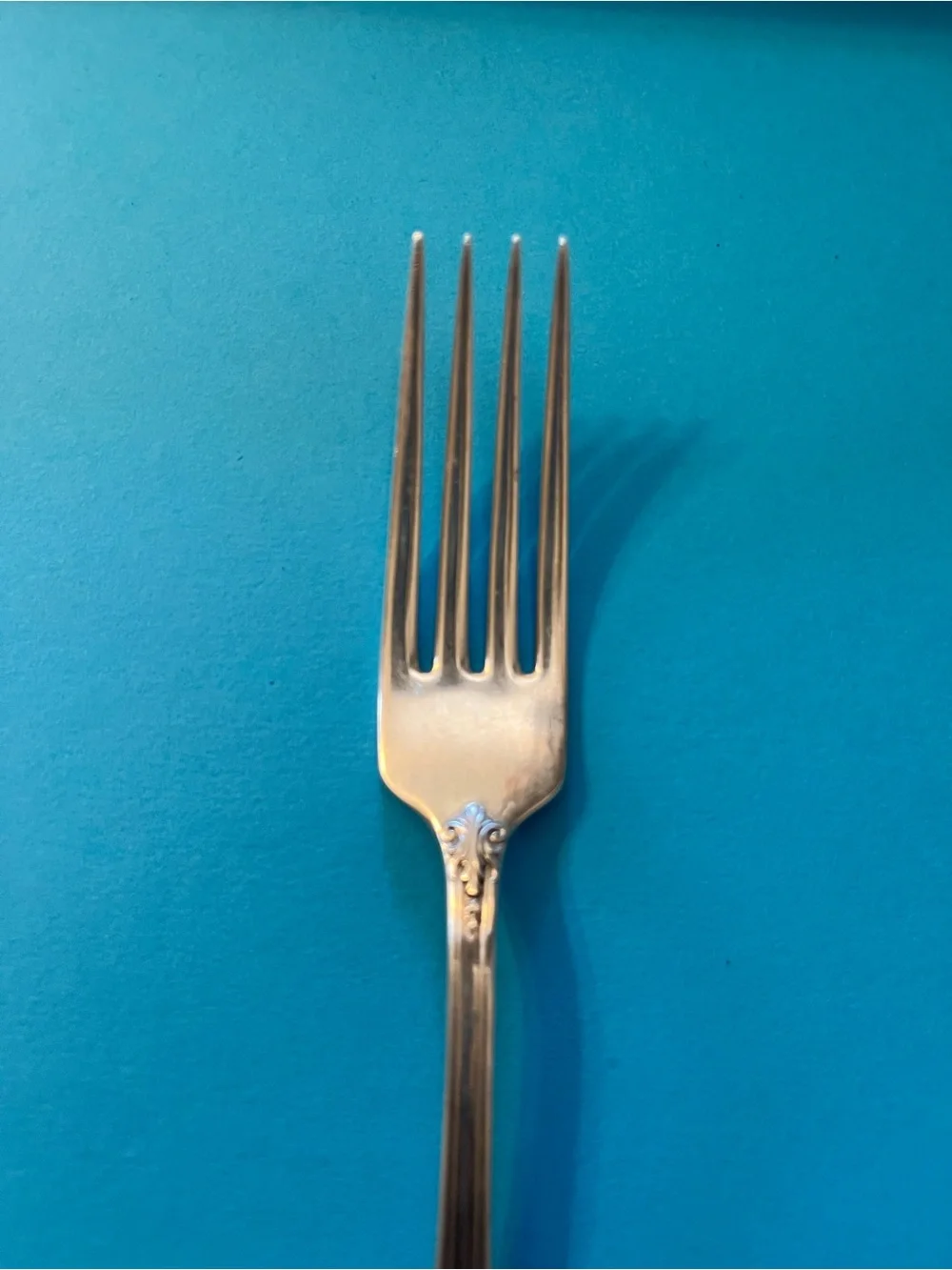 Wallace Silversmiths Silver Ornate Pattern Dinner Fork
